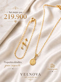 Set Velnova Essential Mujer — San Benito (Oro Laminado 18K)